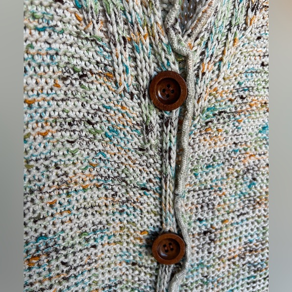 BCBGMAXAZRIA Marled Knit Y2K Sweater Slouchy Cardigan size XL - Picture 2 of 8